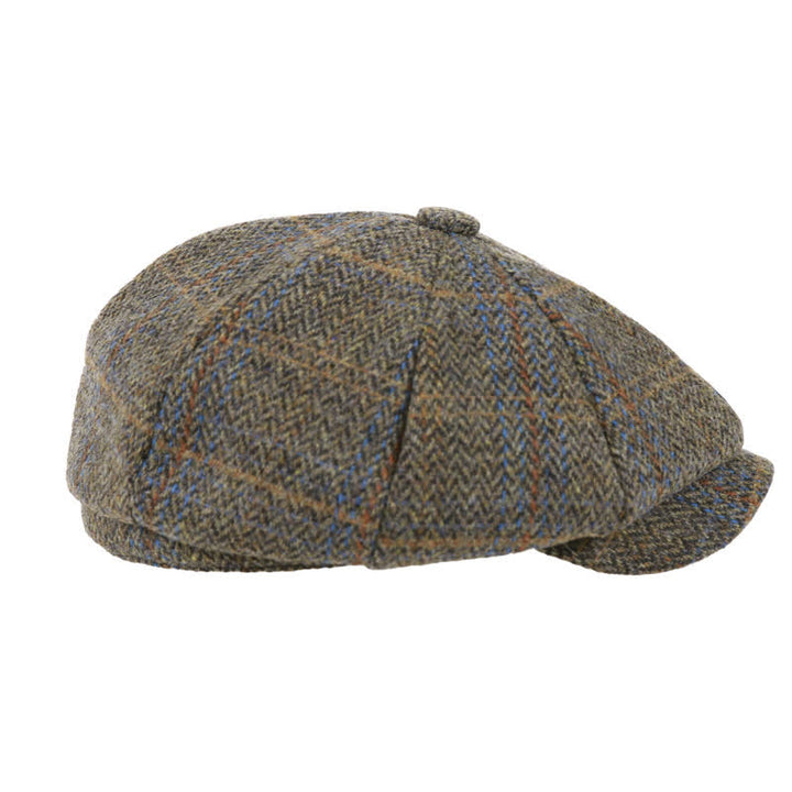 Boina clásica octogonal con diseño de espiga y cuadros de Peaky Blinders