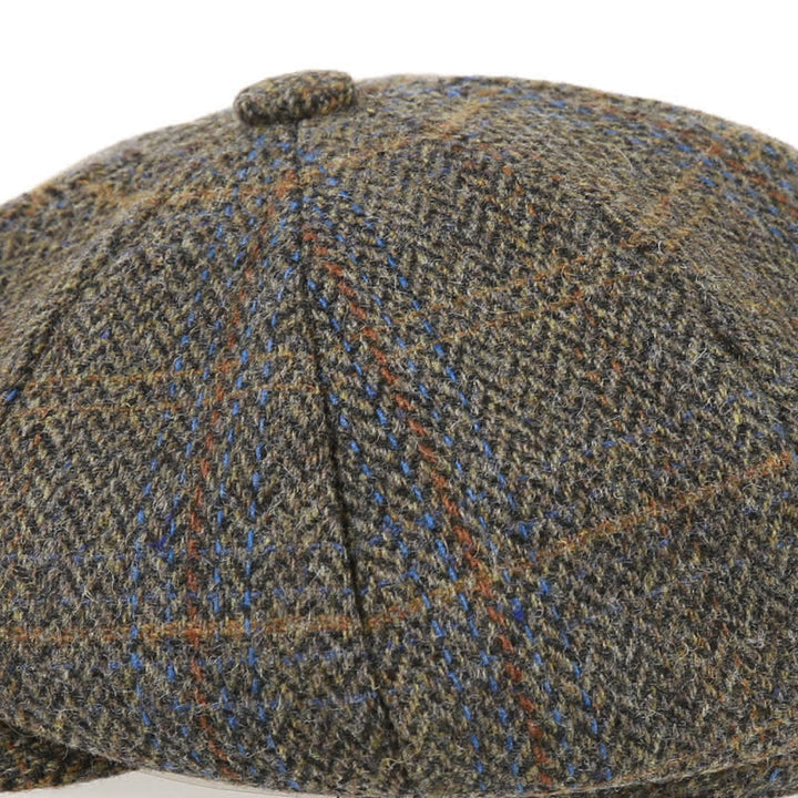 Boina clásica octogonal con diseño de espiga y cuadros de Peaky Blinders