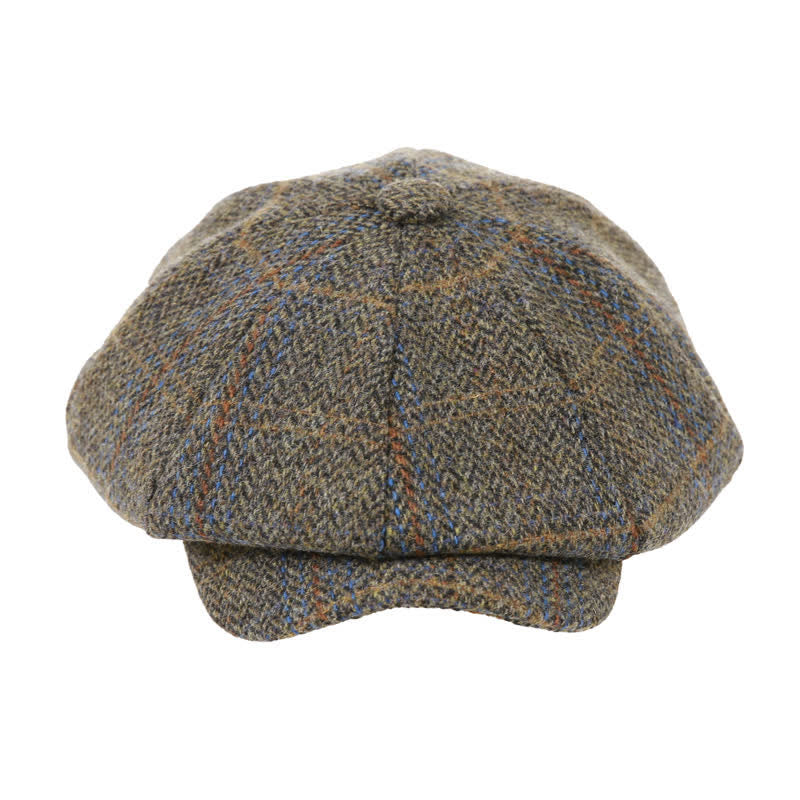 Boina clásica octogonal con diseño de espiga y cuadros de Peaky Blinders