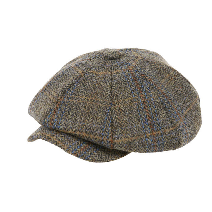 Boina clásica octogonal con diseño de espiga y cuadros de Peaky Blinders