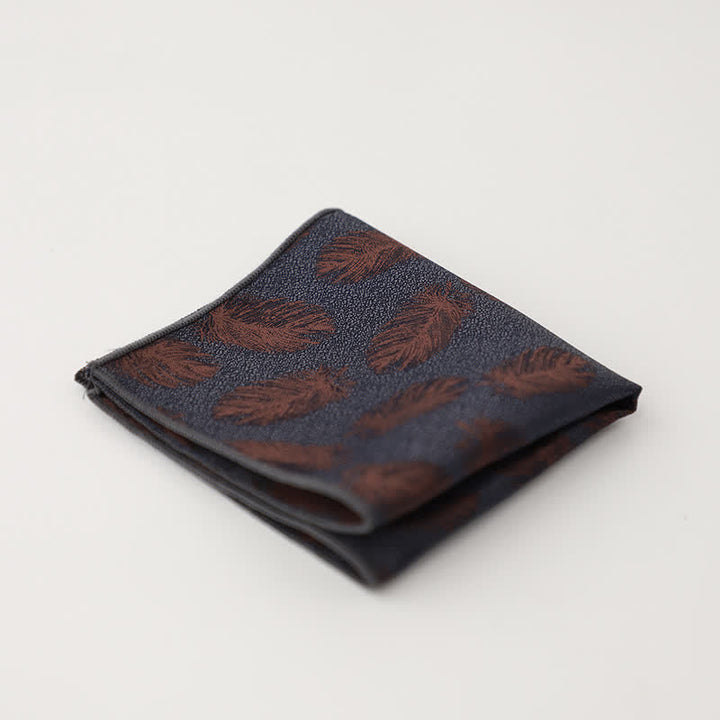 Pañuelo de bolsillo con estampado floral artístico para hombre