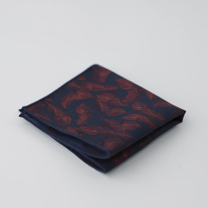 Pañuelo de bolsillo con estampado floral artístico para hombre