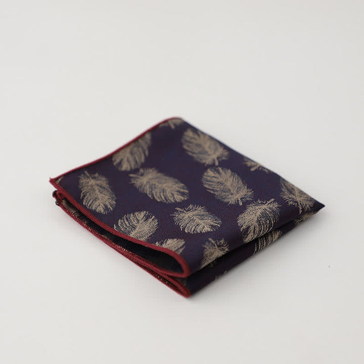 Pañuelo de bolsillo con estampado floral artístico para hombre