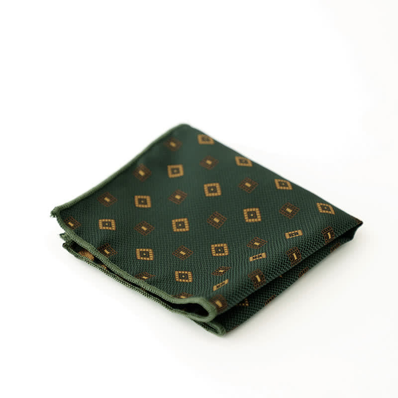Pañuelo de bolsillo con lunares y rayas para hombre
