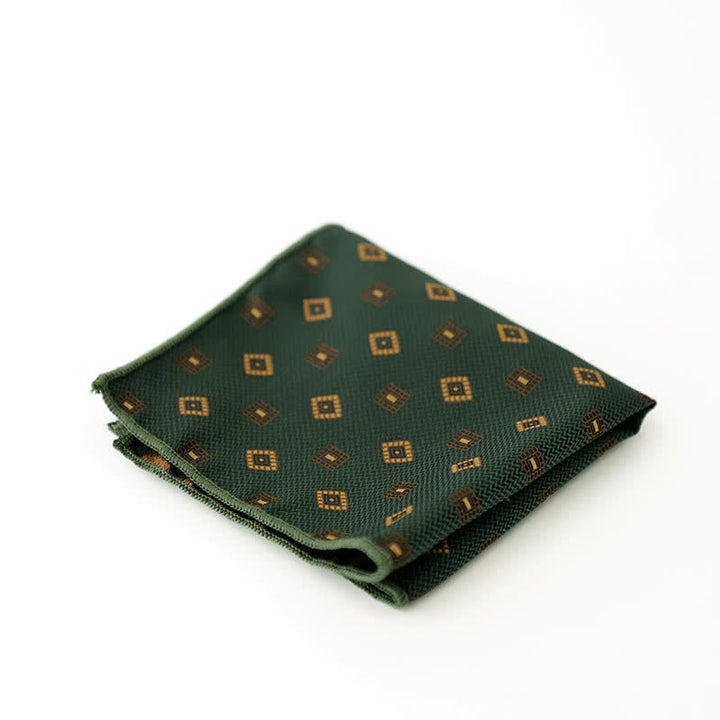 Pañuelo de bolsillo con lunares y rayas para hombre
