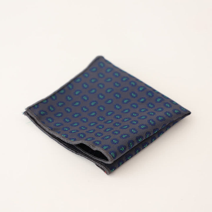 Pañuelo de bolsillo con lunares y rayas para hombre