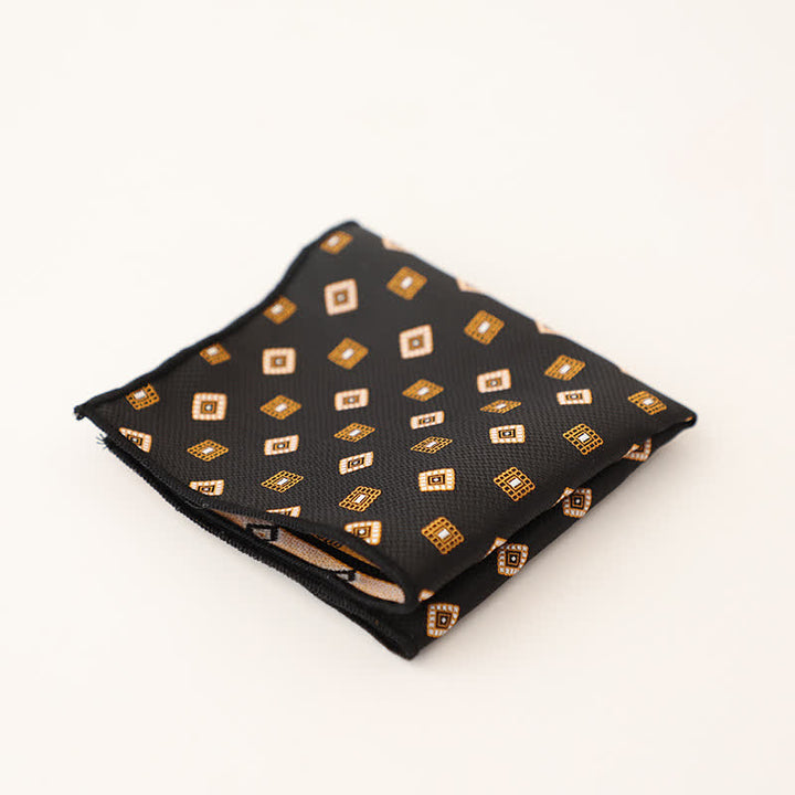 Pañuelo de bolsillo con lunares y rayas para hombre