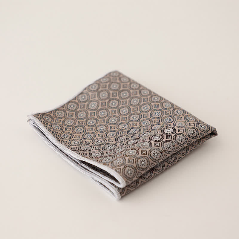 Pañuelo de bolsillo con lunares y rayas para hombre