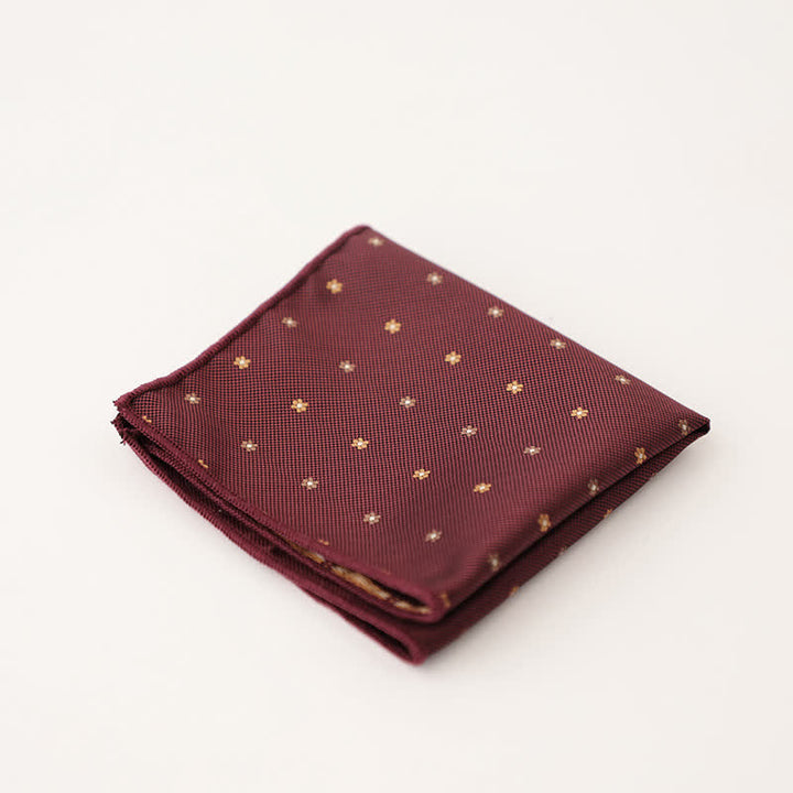 Pañuelo de bolsillo con lunares y rayas para hombre