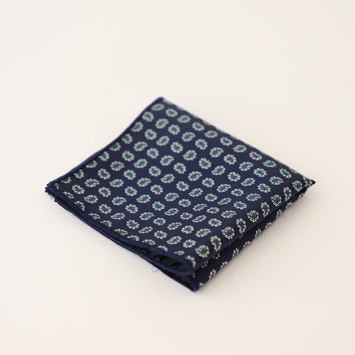 Pañuelo de bolsillo con lunares y rayas para hombre