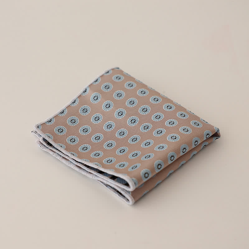 Pañuelo de bolsillo con lunares y rayas para hombre