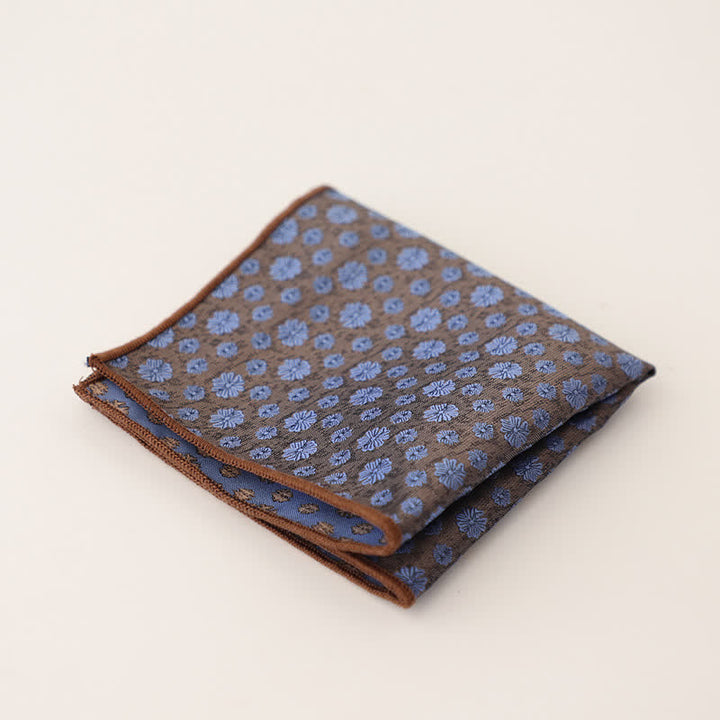 Pañuelo de bolsillo con lunares y rayas para hombre
