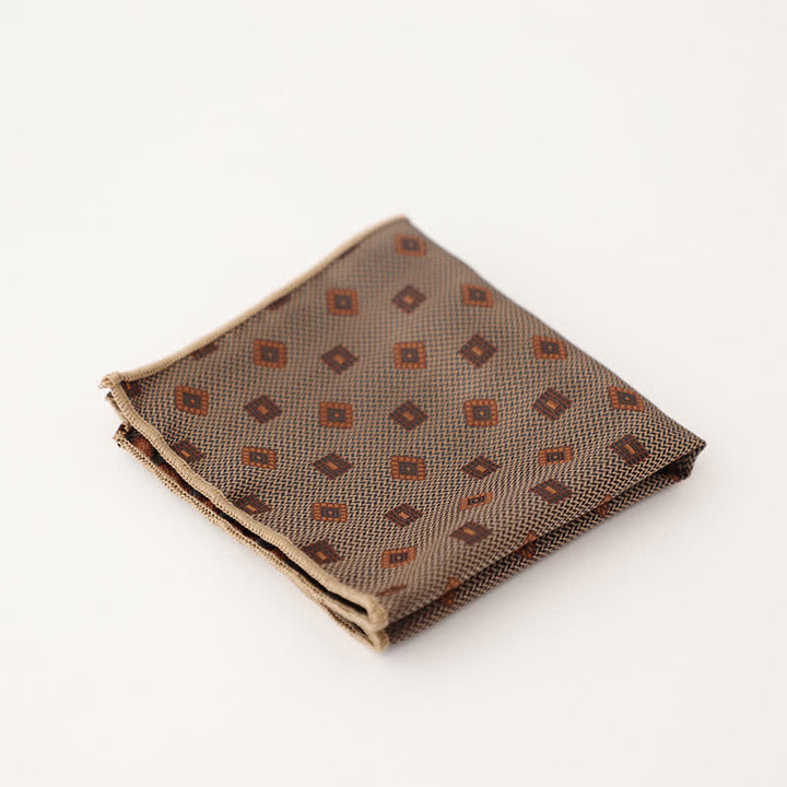 Pañuelo de bolsillo con lunares y rayas para hombre