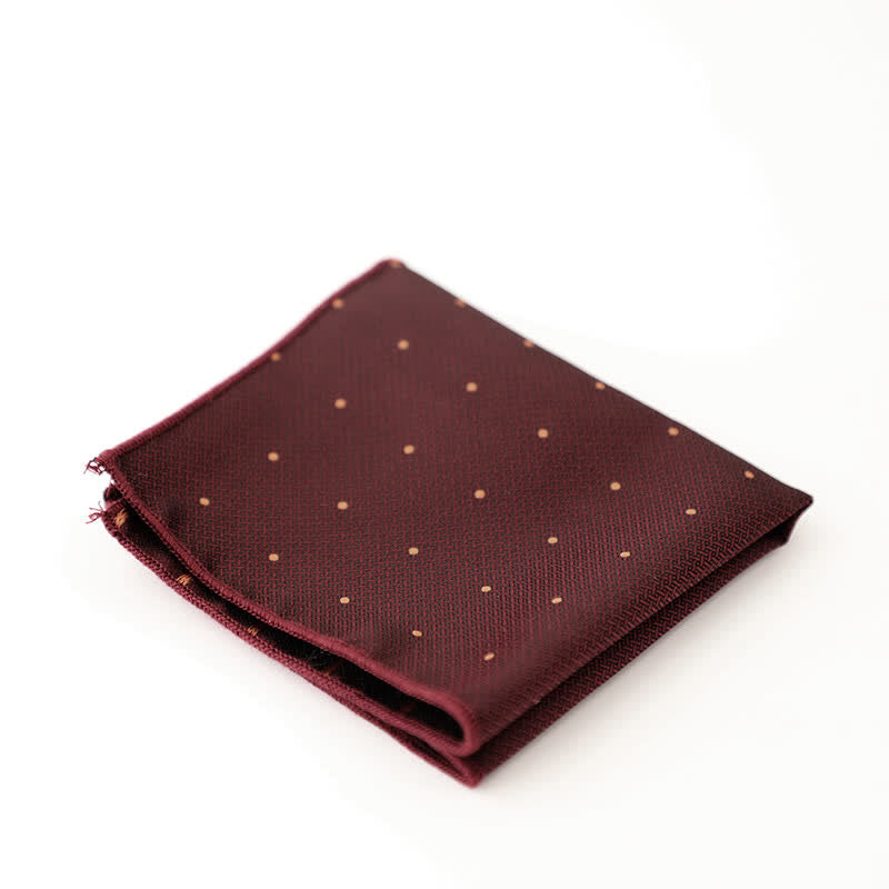 Pañuelo de bolsillo con lunares y rayas para hombre
