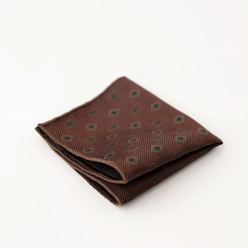 Pañuelo de bolsillo con lunares y rayas para hombre