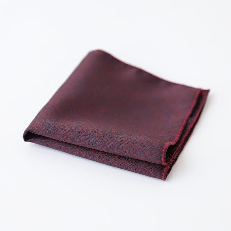 Pañuelo de bolsillo para hombre con estampado oscuro sutil y de color liso