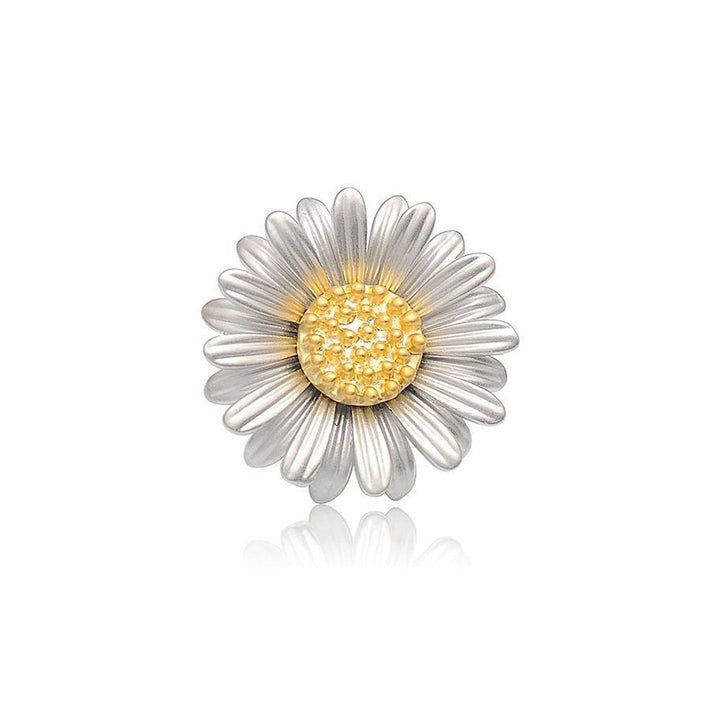 Broche retro de margaritas, accesorio sencillo y bonito para camisas