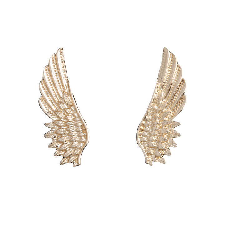 Broche de alas retro, accesorios para camisas en oro y plata