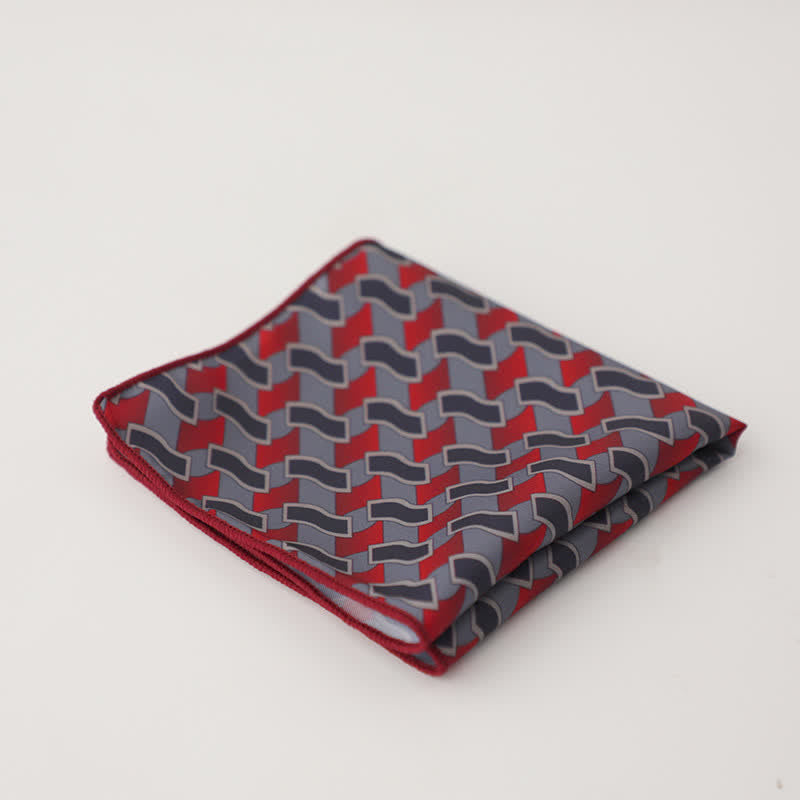 Pañuelo de bolsillo con diseño geométrico abstracto para hombre