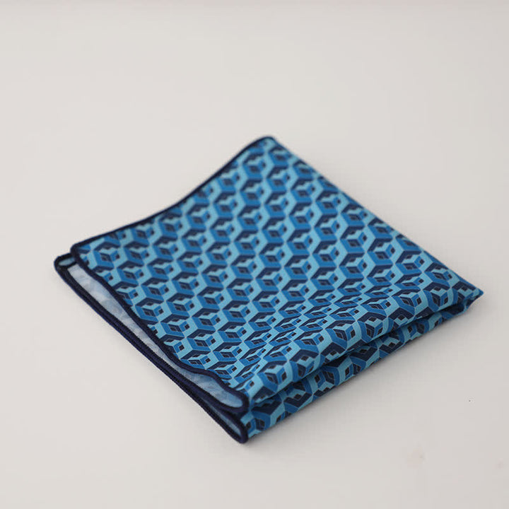 Pañuelo de bolsillo con diseño geométrico abstracto para hombre