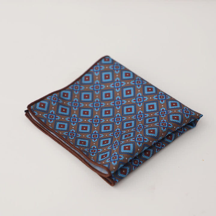 Pañuelo de bolsillo con diseño geométrico abstracto para hombre