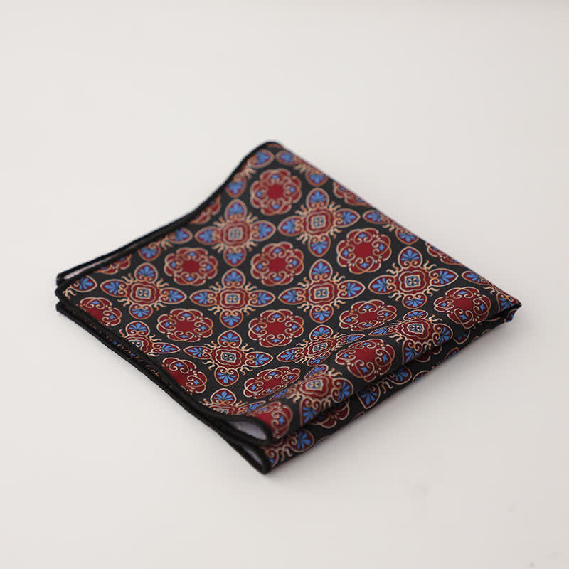 Pañuelo de bolsillo con diseño geométrico abstracto para hombre