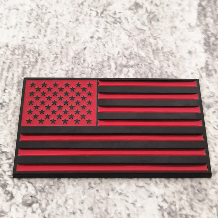Pegatina de metal con la bandera estadounidense para coche