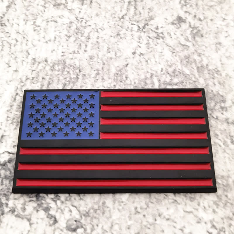 Pegatina de metal con la bandera estadounidense para coche
