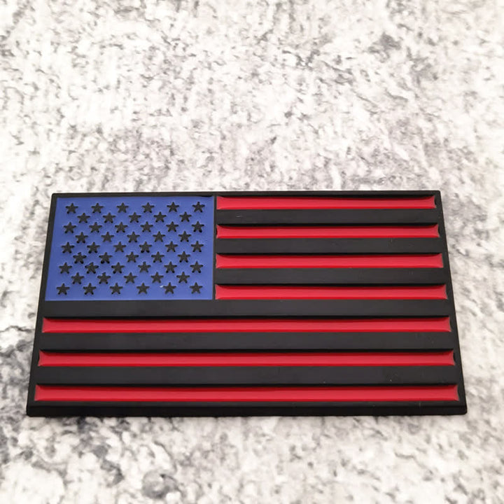 Pegatina de metal con la bandera estadounidense para coche