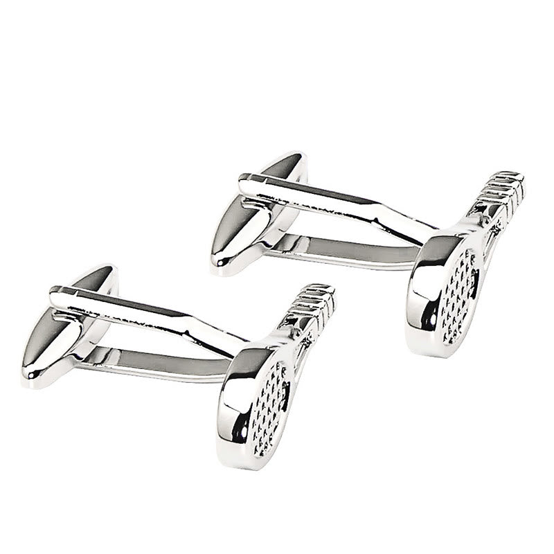 Juego de gemelos con fundas para botones de raqueta de tenis para hombre, 1 par - image 7