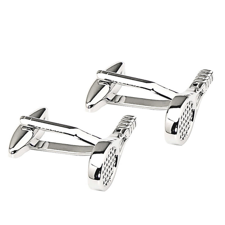 Juego de gemelos con fundas para botones de raqueta de tenis para hombre, 1 par - image 7