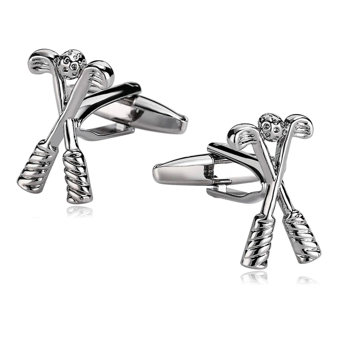 Juego de gemelos con botones de golf para hombre, 1 par