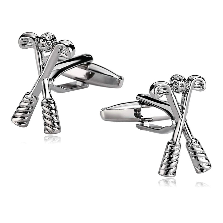 Juego de gemelos con botones de golf para hombre, 1 par
