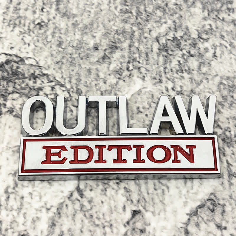 Insignia adhesiva de metal para coche de la edición OUTLAW