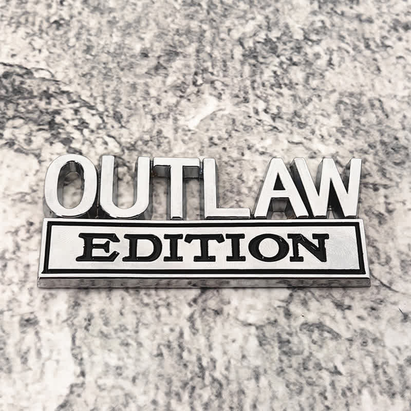 Insignia adhesiva de metal para coche de la edición OUTLAW