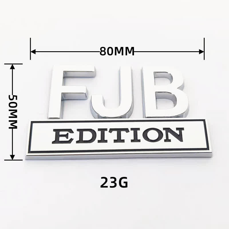 Insignia adhesiva de metal para coche de la edición FJB