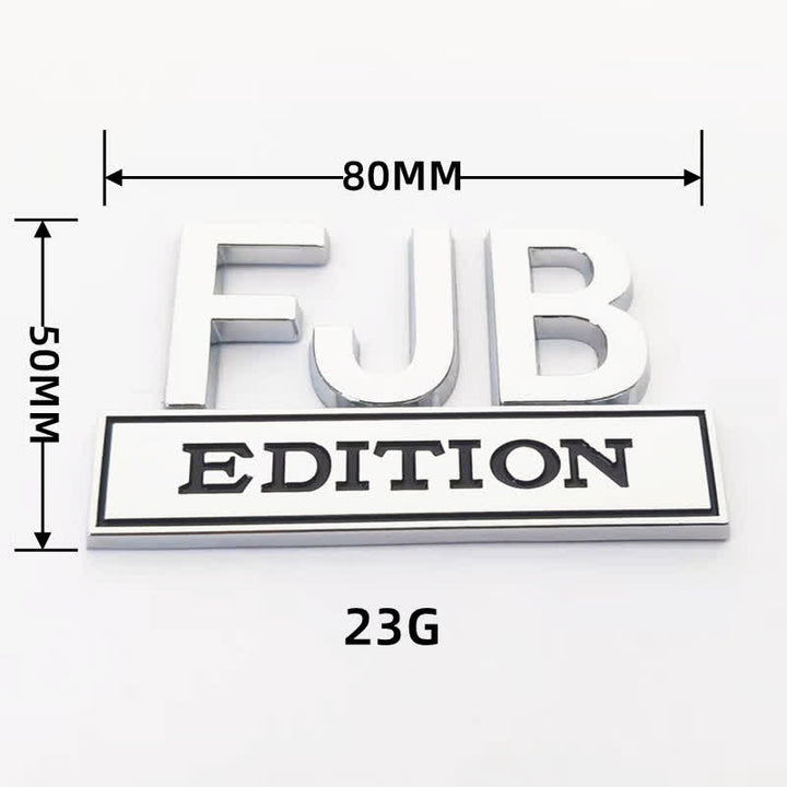 Insignia adhesiva de metal para coche de la edición FJB