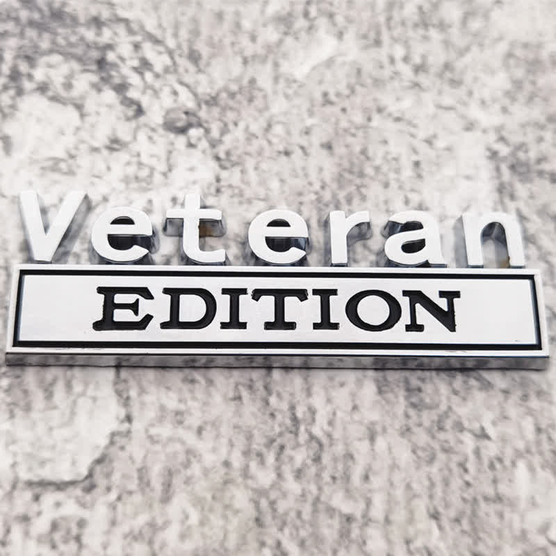 Insignia adhesiva de metal para automóvil de edición Veteran