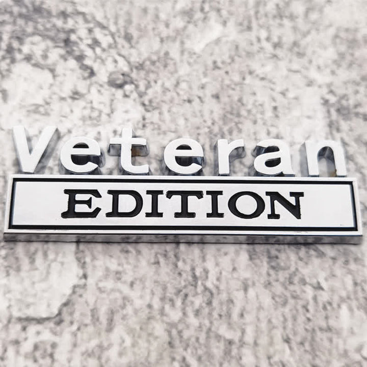 Insignia adhesiva de metal para automóvil de edición Veteran
