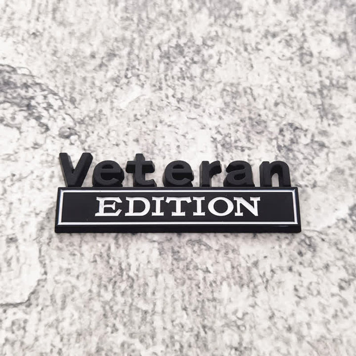 Insignia adhesiva de metal para automóvil de edición Veteran