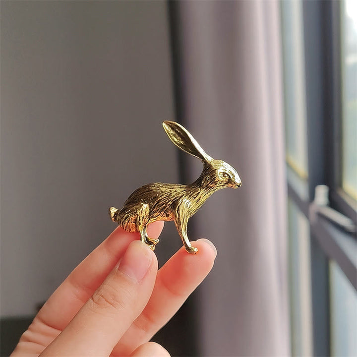 Broche de conejo y ángel barroco, accesorios para camisas dorados