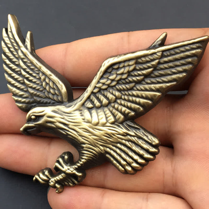 Pegatina de metal con águila voladora para coche