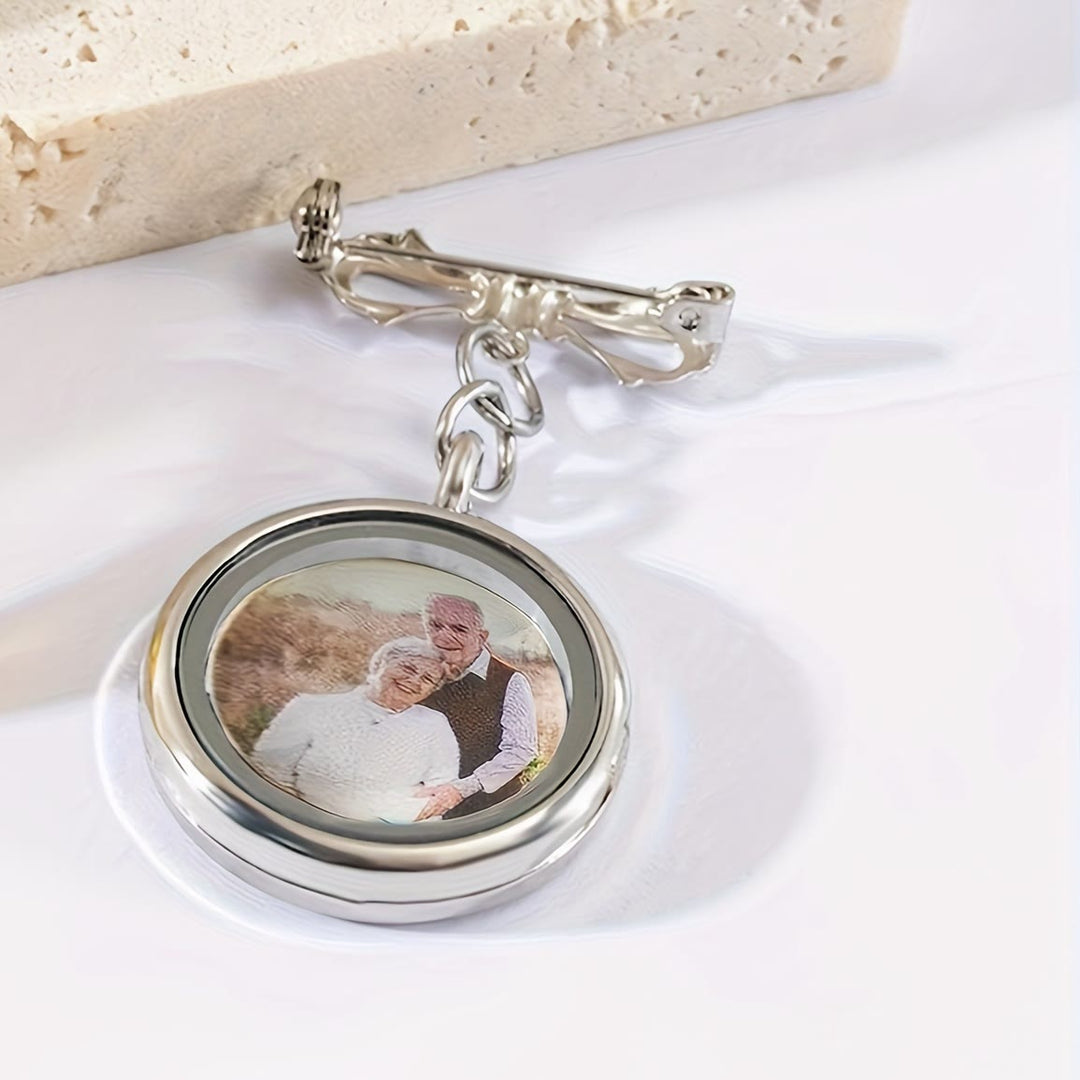 Personaliza tu broche de lazo con foto Broche de metal conmemorativo