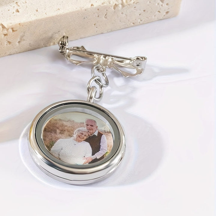 Personaliza tu broche de lazo con foto Broche de metal conmemorativo