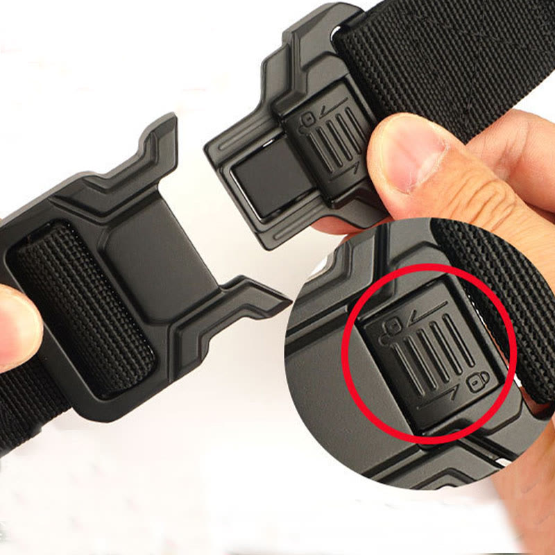 Cinturón táctico elástico de nailon de liberación rápida para hombre