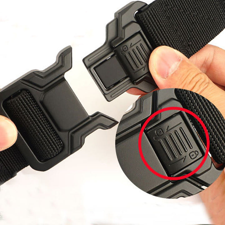 Cinturón táctico elástico de nailon de liberación rápida para hombre