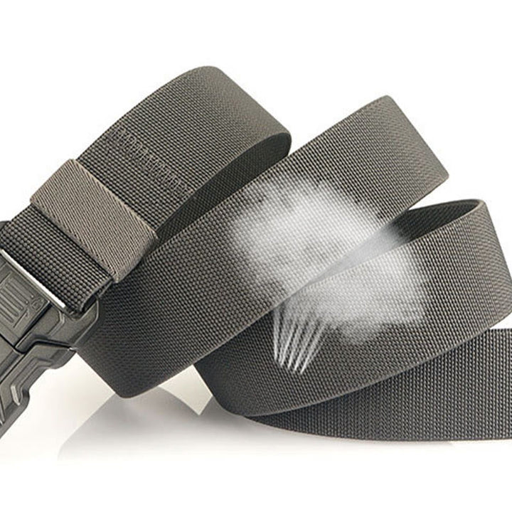 Cinturón táctico elástico de nailon de liberación rápida para hombre