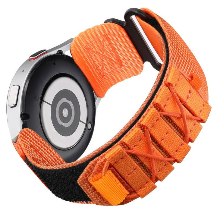 Correa de reloj táctica de nailon con un solo lazo y velcro para exteriores
