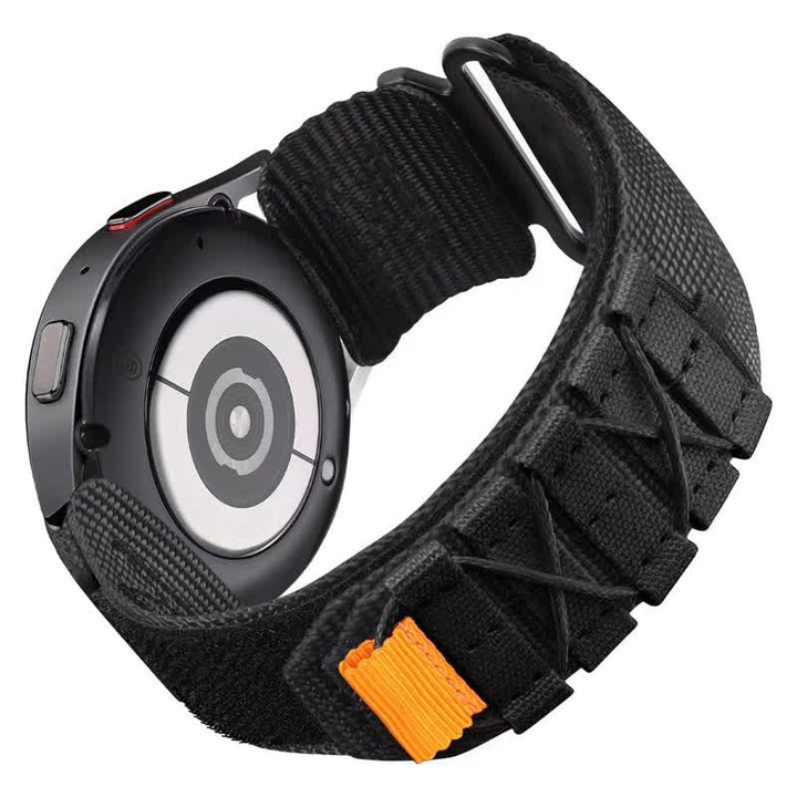 Correa de reloj táctica de nailon con un solo lazo y velcro para exteriores