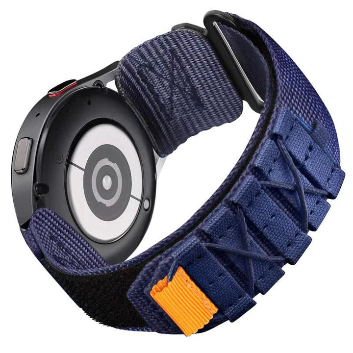 Correa de reloj táctica de nailon con un solo lazo y velcro para exteriores